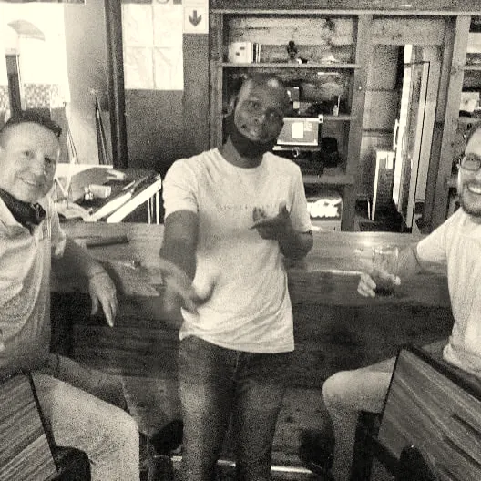 Friends at the bar