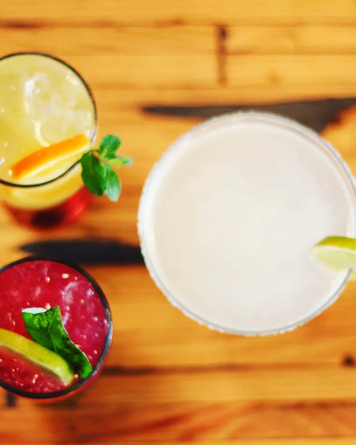 Cocktails on the bar
